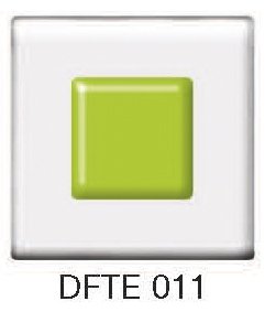 Фьюзинг квадрат DFTE 011 прозрачно-салатового цвета , 4 см
