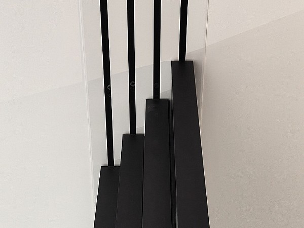 Телескопическая система, белые крышки в цвет потолка