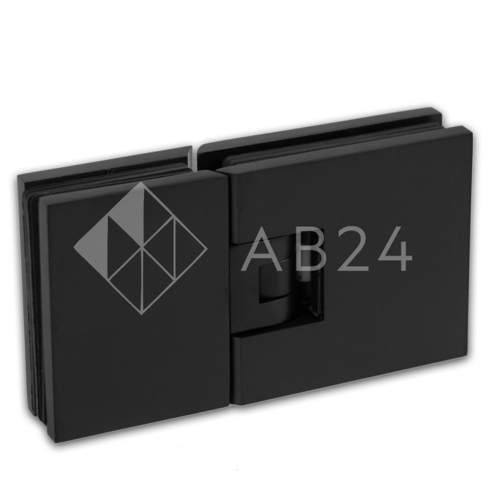 FDP-181-DEF BR/BL: (ВЫВОДИМ) см 232 Петля Аврора с деф стекло-стекло 180° с крышками, латунь/черный