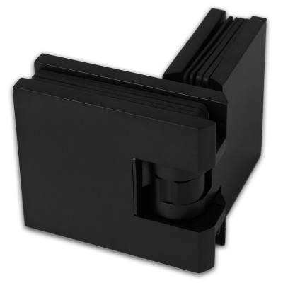 FDP-181-DEF BR/BL: (ВЫВОДИМ) см 232 Петля Аврора с деф стекло-стекло 180° с крышками, латунь/черный