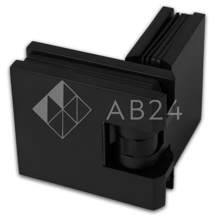 FDP-181-DEF BR/BL: (ВЫВОДИМ) см 232 Петля Аврора с деф стекло-стекло 180° с крышками, латунь/черный