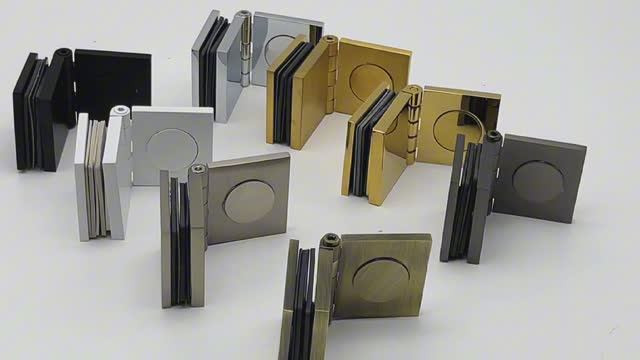 Коннектор для стекла Пегас FDK-100.1, 45х45 мм стена-стекло 0°-180°, латунь/матовый