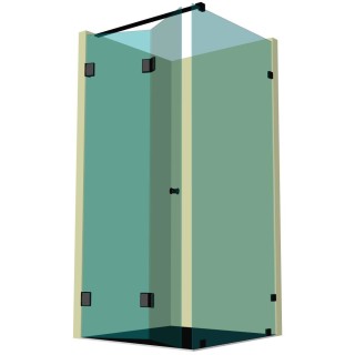 Душевая кабина угловая гармошка DK-210K на коннекторах