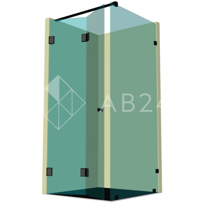 Душевая кабина угловая гармошка DK-210K на коннекторах