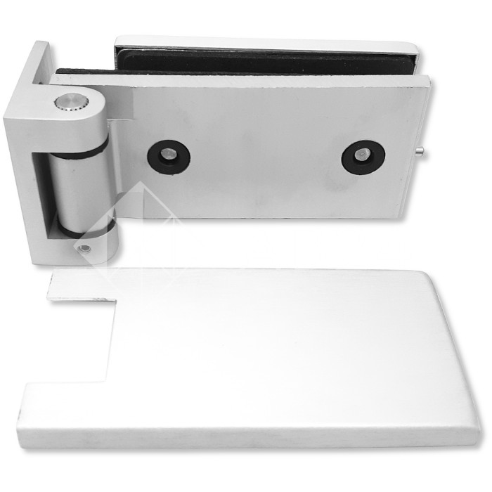 Петля FMP-12 для межкомнатной двери из стекла на коробку, алюминий/анодированный