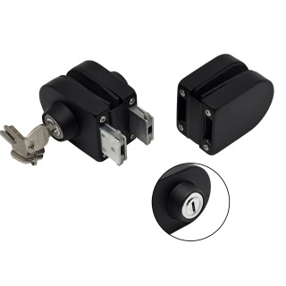 Замок FKZ-32 зажимной ключ/ключ, нержавейка/черный