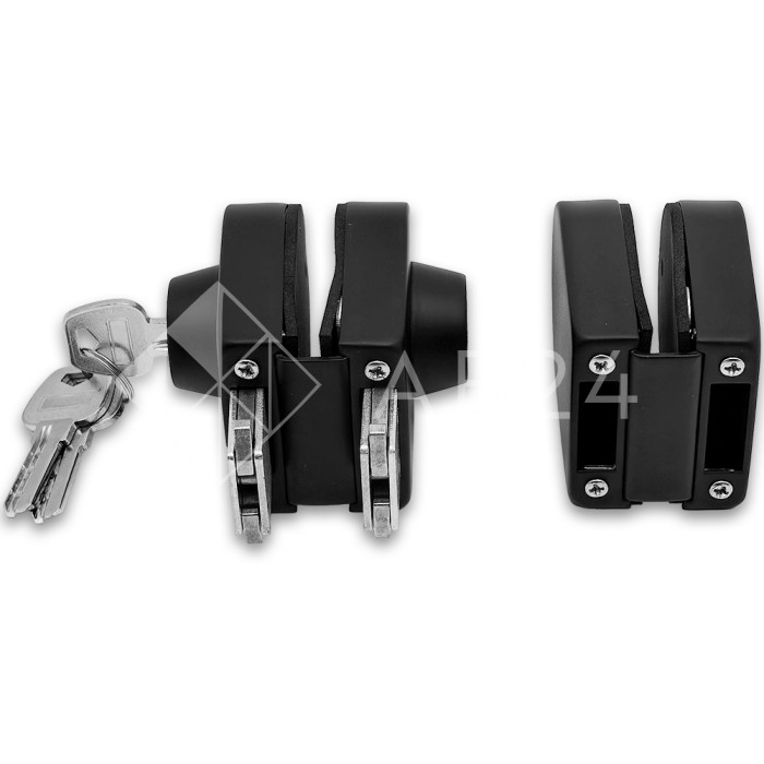 Замок FKZ-32 зажимной ключ/ключ, нержавейка/черный