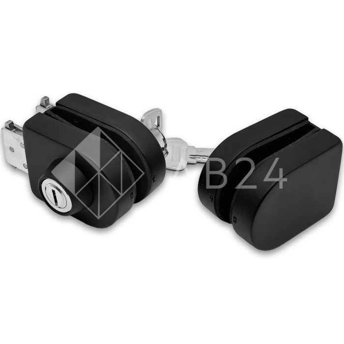 Замок FKZ-32 зажимной ключ/ключ, нержавейка/черный