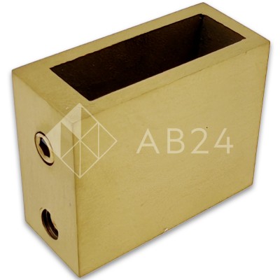 Крепление FDC-30 трубы 30х10 к стене, нержавейка/брашированное золото