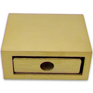 Крепление FDC-30 трубы 30х10 к стене, нержавейка/брашированное золото