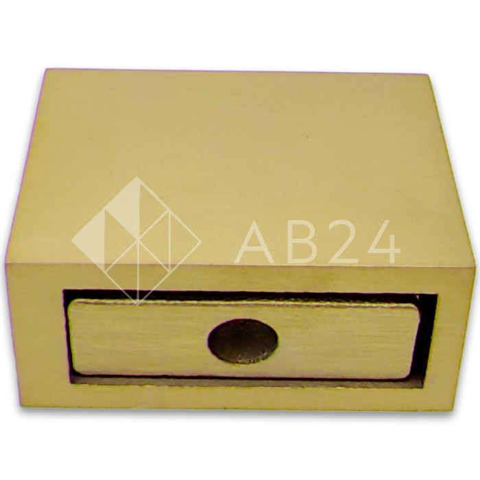 Крепление FDC-30 трубы 30х10 к стене, нержавейка/брашированное золото