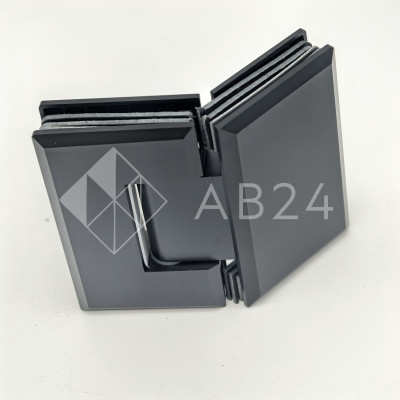 Петля FDP-24-DEF с дефектом Бета β стекло-стекло 135°, латунь/черный