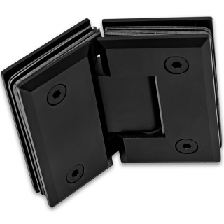 Петля FDP-24-DEF с дефектом Бета β стекло-стекло 135°, латунь/черный