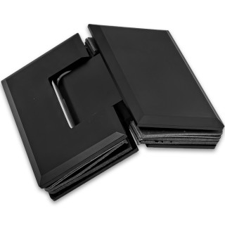 Петля FDP-24-DEF с дефектом Бета β стекло-стекло 135°, латунь/черный