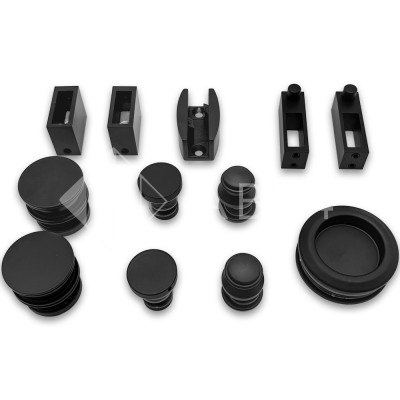 Раздвижная система Альфа α FDS-4, нержавейка/черный