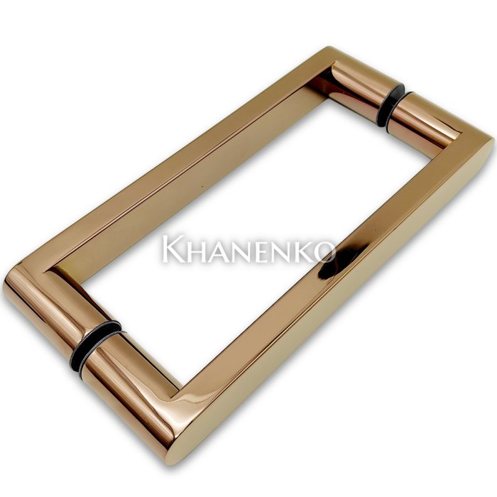 Ручка скоба FDR-86, 25*200*225 мм, нержавейка/розовое золото