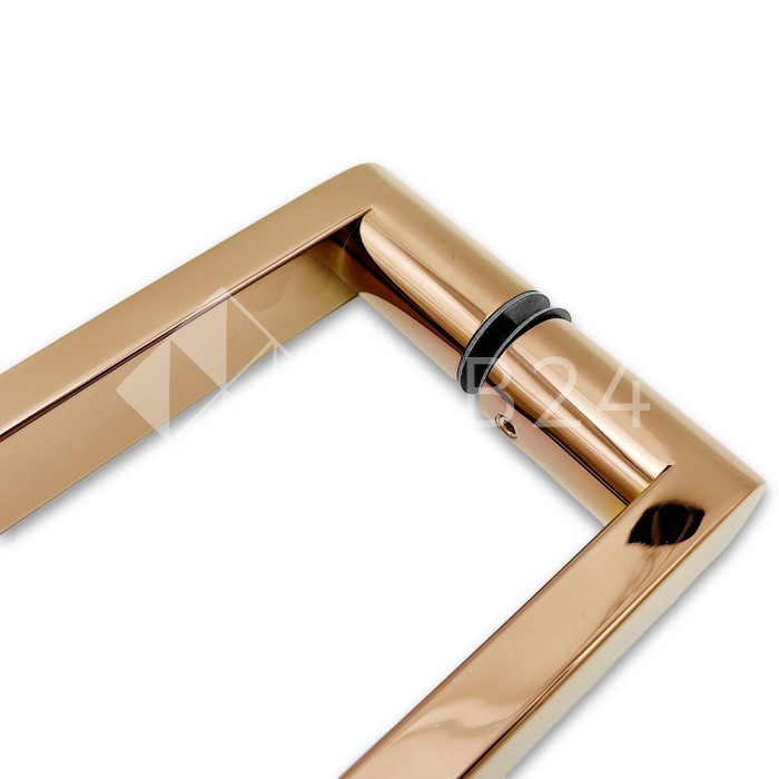 Ручка скоба FDR-86, 25*200*225 мм, нержавейка/розовое золото