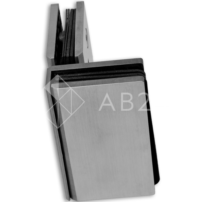 Петля Альфа FDP-13 стекло-стекло 90°, нержавейка/матовый