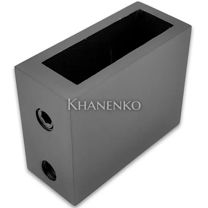Крепление FDC-30 трубы 30х10 к стене, нержавейка/оружейная сталь