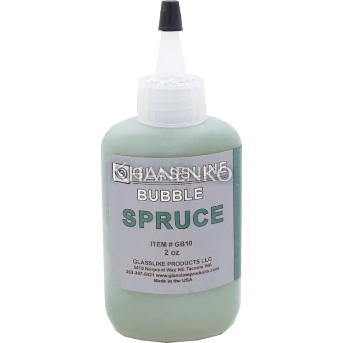 Краска для фьюзинга GlassLine эффект пузырей, зеленый ветка ели (BUBBLE SPRUCE) 56 г