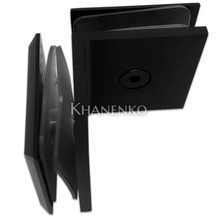 Коннектор для стекла Бета β FDK-24, стекло-стекло 90°, цинк/черный