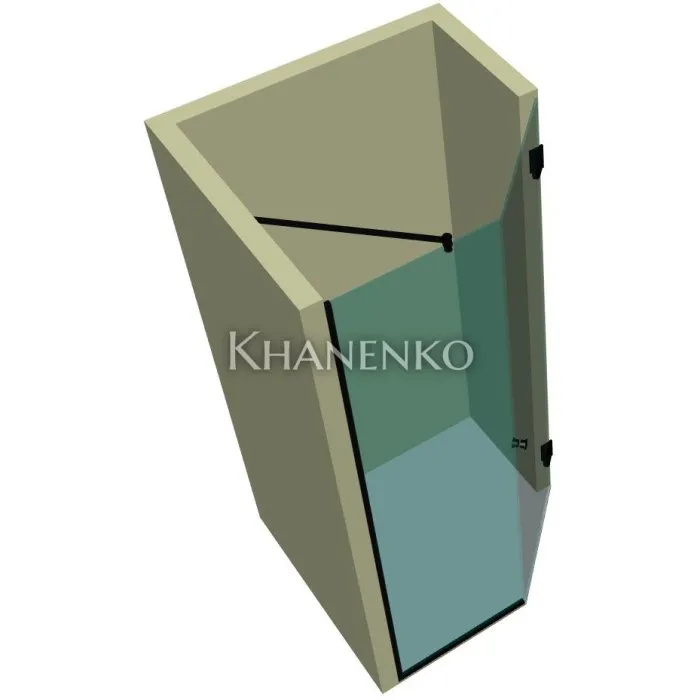 Душевая кабина пятиугольная DK-305P в опорном профиле