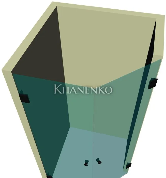 Душевая кабина пятиугольная DK-306