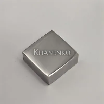 Заглушка квадратная FDRA-03 для ручки скобы 24х24 мм, нержавейка/полированный