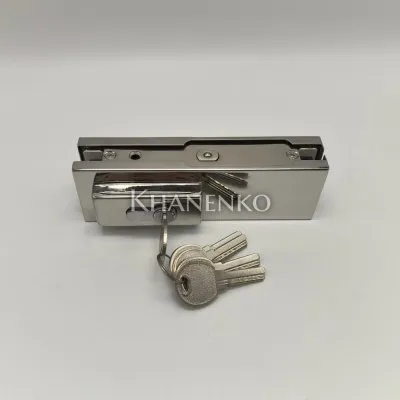 Замок FKZ-30 с овальным ригелем ключ/ключ, нержавейка/полированный