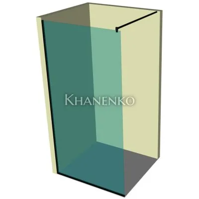 Душевая перегородка DK-501P в опорном профиле