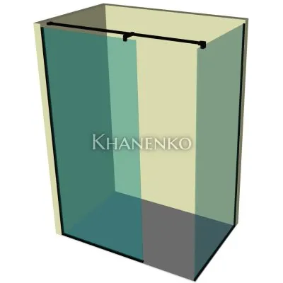 Душевая перегородка DK-502P в опорном профиле
