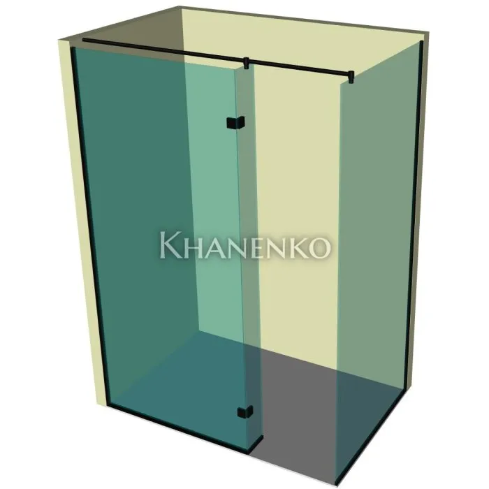 Душевая перегородка DK-503P в опорном профиле