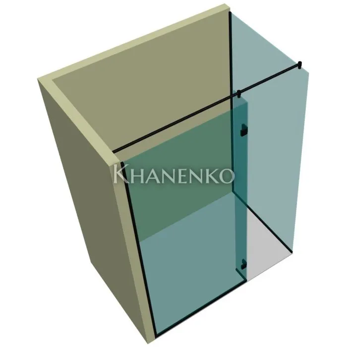 Душевая перегородка DK-503P в опорном профиле