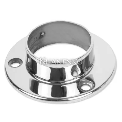 Фланец FOP-263 настенный для трубы круглой Ø50.8, нержавейка/полированный