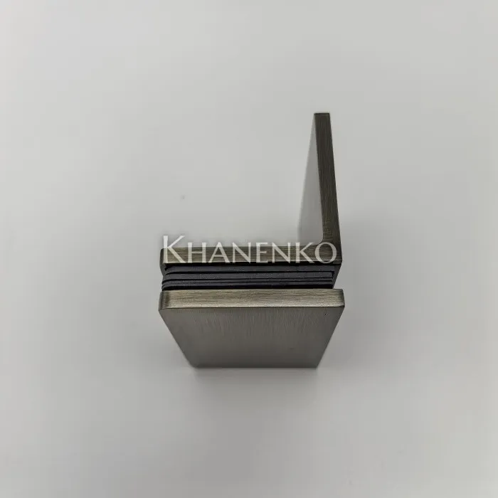 Коннектор для стекла Пегас FDK-131, стекло-стена 90°, 90х55 мм, латунь/бронза