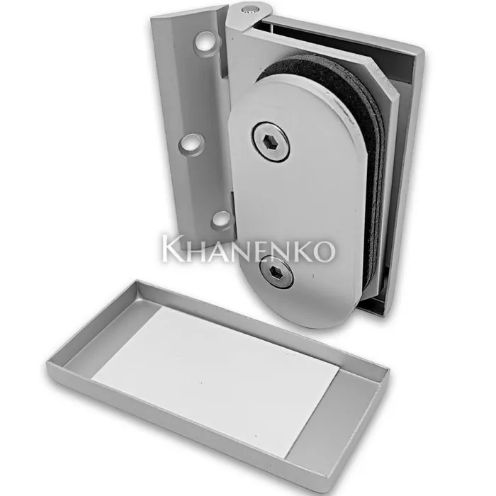 Петля FMP-14 для межкомнатной двери из стекла на коробку, алюминий/анодированный