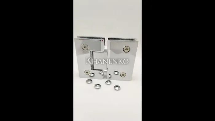 Петля Альфа α FDP-12 стекло-стекло 180°, цинк/хром