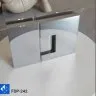 Петля Фурия FDP-242R стекло-стекло 180° правая, с подъемным механизмом, латунь/хром