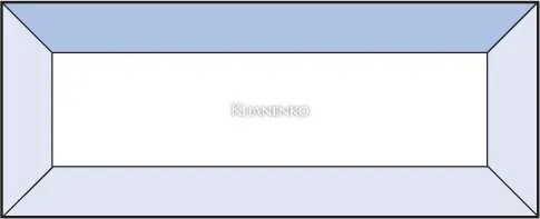 Бевелс AV22 прямоугольник 51 х 127 мм