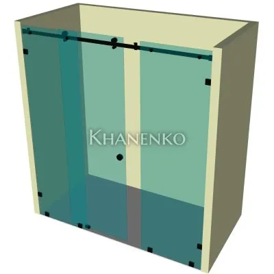 Душевая кабина раздвижная DK-102K на коннекторах