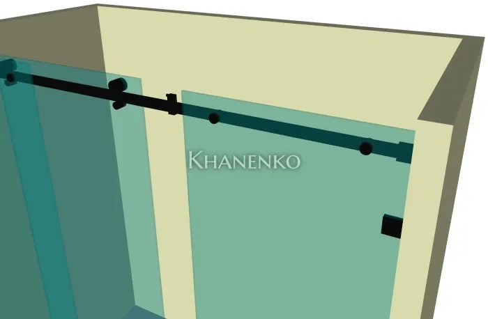 Душевая кабина раздвижная DK-102K на коннекторах