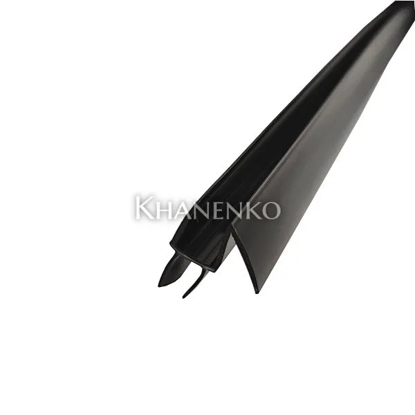 Уплотнитель ПРЕМИУМ нижний черный 2.2 м под стекло 10 мм FDPP-406.10 PVC/BL