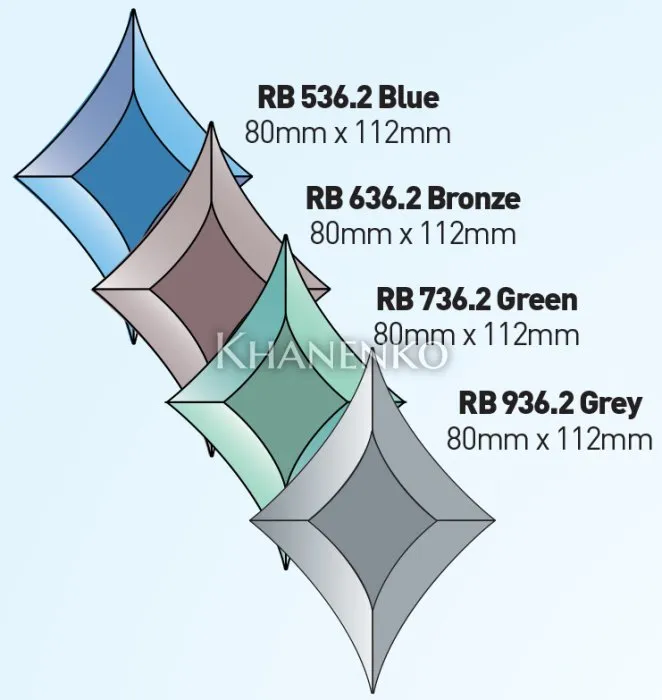 Бевелс VB 636.2/ RB 636.2 звезда бронзового цвета 80 х 112 мм