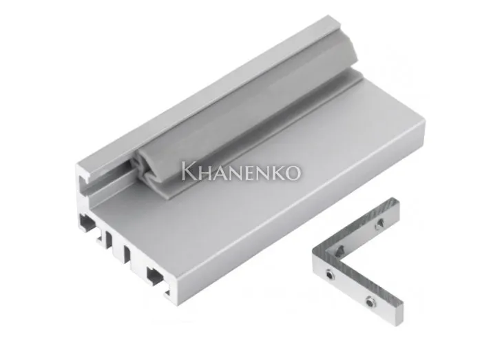 Комплект дверной коробки FDM-60, L-образный, алюминий/анодированный