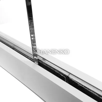 Профиль зажимной FKP-40 в сборе с крышкой, алюминий/анодированный