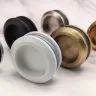 Ручка купе FDR-10, нержавейка/белый