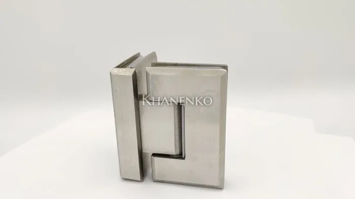 Петля Бета β FDP-23 стекло-стекло 90°, нержавейка/матовый