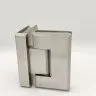 Петля Бета β FDP-23 стекло-стекло 90°, нержавейка/матовый