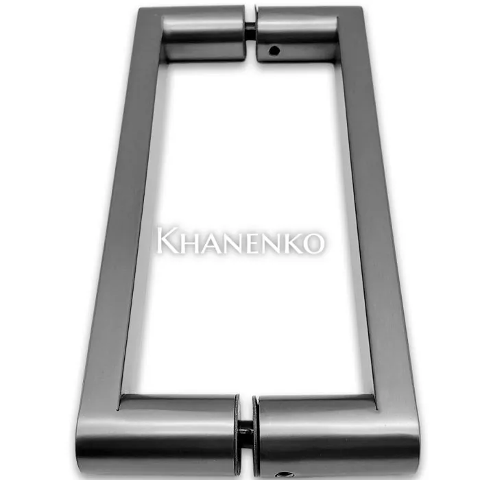Ручка скоба FDR-86, 25*200*225 мм, нержавейка/оружейная сталь