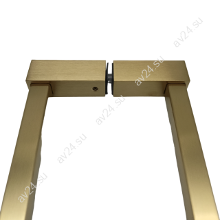 Ручка полотенцесушитель FDR-83 регулируемая с дефектом, нержавейка/брашированное золото